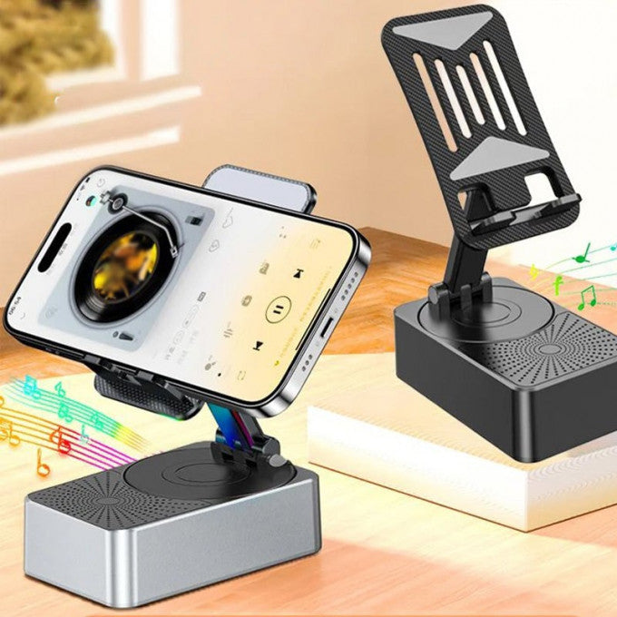 Ultimate 3-in-1 Tech Companion: Holder, Speaker, & Power Bank TK