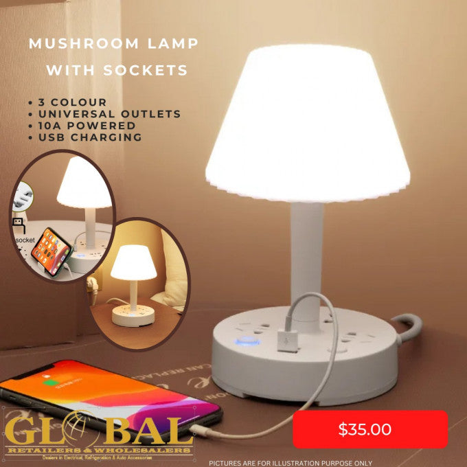 Multi-Function Socket Table Lamp