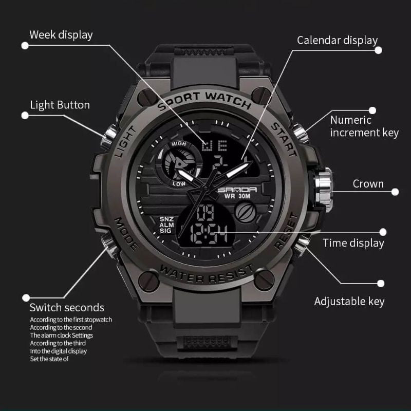 Waterproof Premium Men's Sports Watch