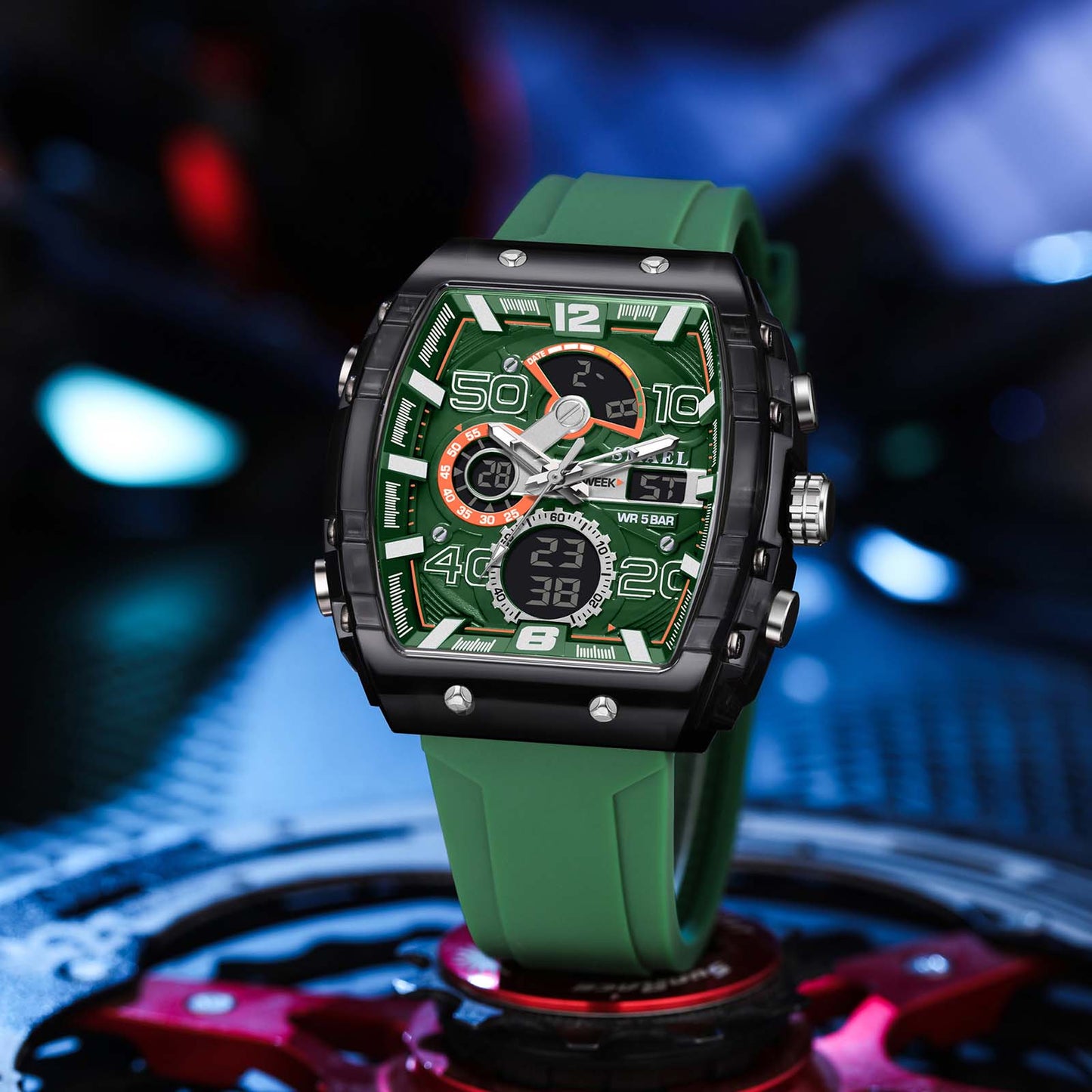Green Digital Watch YT