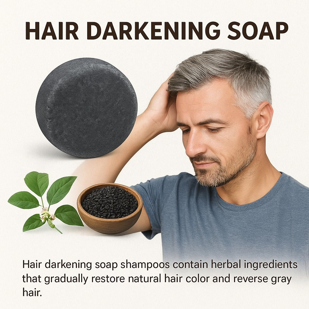Hair darkening Soap shampoo YT