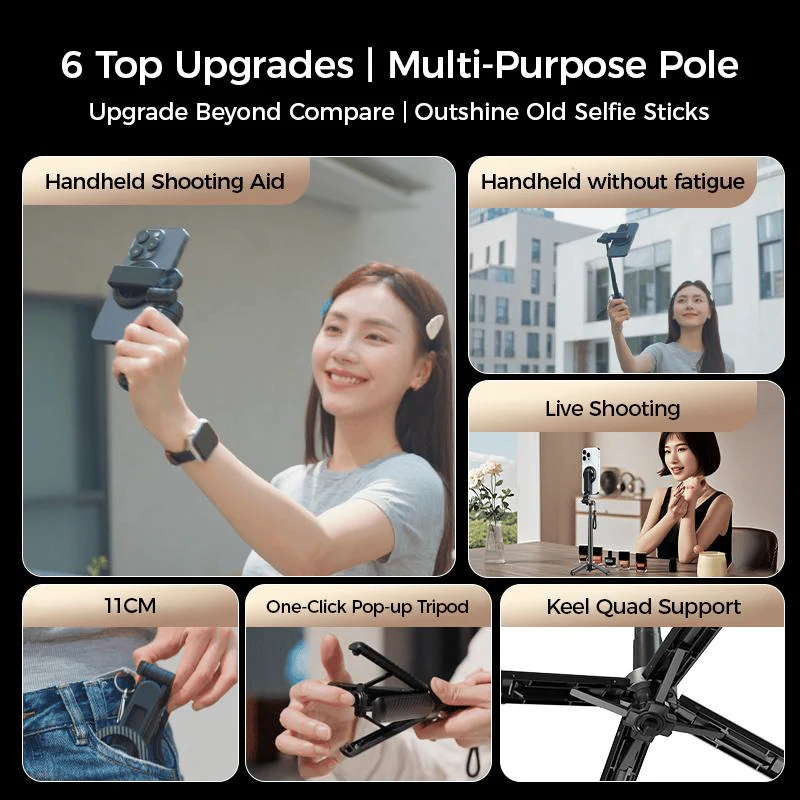 Multifunctional magnetic selfie stick TK