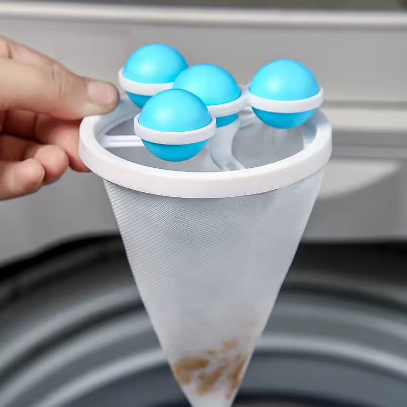 Washing Machine Lint Filter Bag Hair Remover